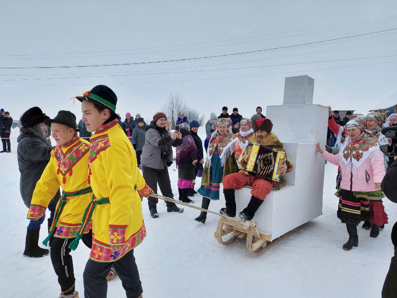 масленица в сельском клубе